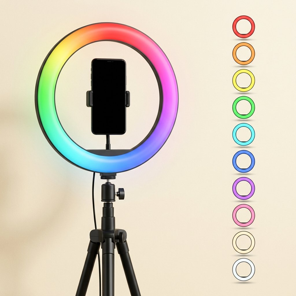 Ring Light RGB 30 cm sur pied