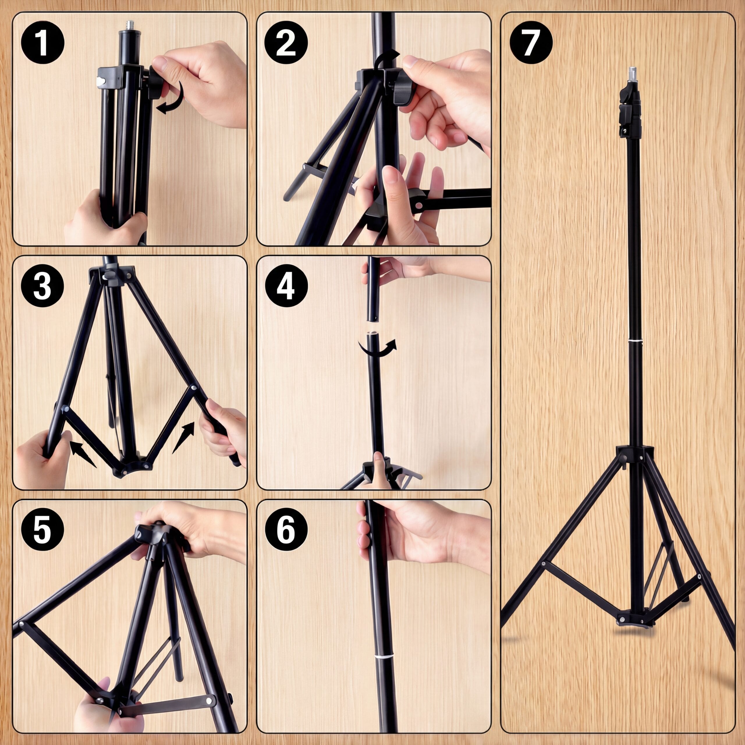 Ring Light sur pied professionnel pour éclairage vidéo TikTok et YouTube.