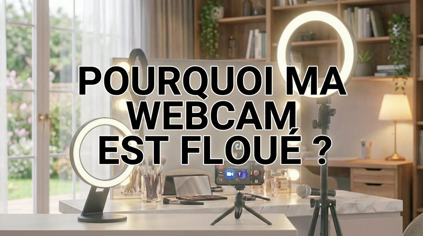 Pourquoi ma webcam est floue ? La solution n’est pas de la changer.